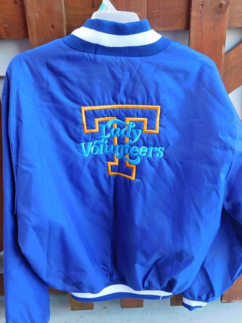 Tennessee Lady Volunteers Vintage 80s Satin Bomber Jacket - UT Vols Varsity ****